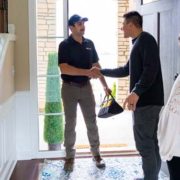 The sales process starts with a water test and plumbing audit
